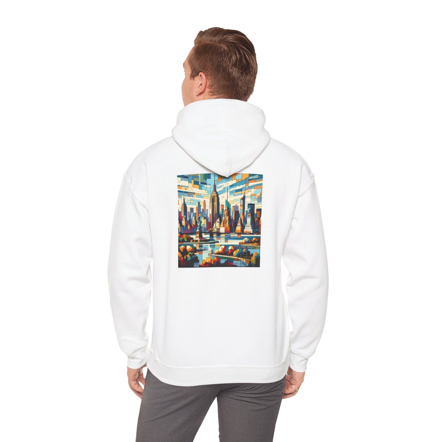 Unisex Heavy Blend AI generated Hooded Sweatshirt